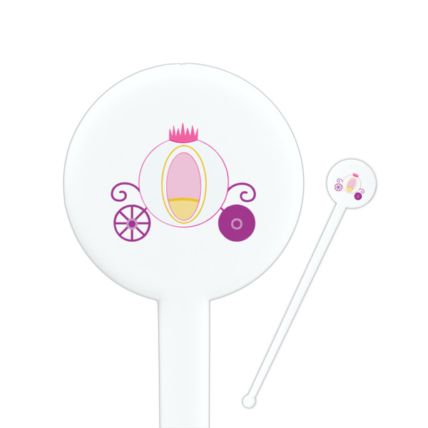 Custom Princess Carriage Round Plastic Stir Sticks