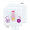 Princess Carriage White Plastic Stir Stick - Single Sided - Square - Approval