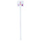 Princess Carriage White Plastic Stir Stick - Single Sided - Square - Single Stick