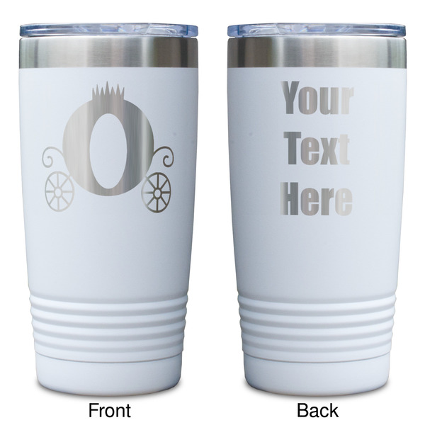 Princess Carriage White Polar Camel Tumbler - 20oz - Double Sided - Approval