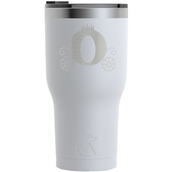 Princess Carriage RTIC Tumbler - White - Engraved Front (Personalized)