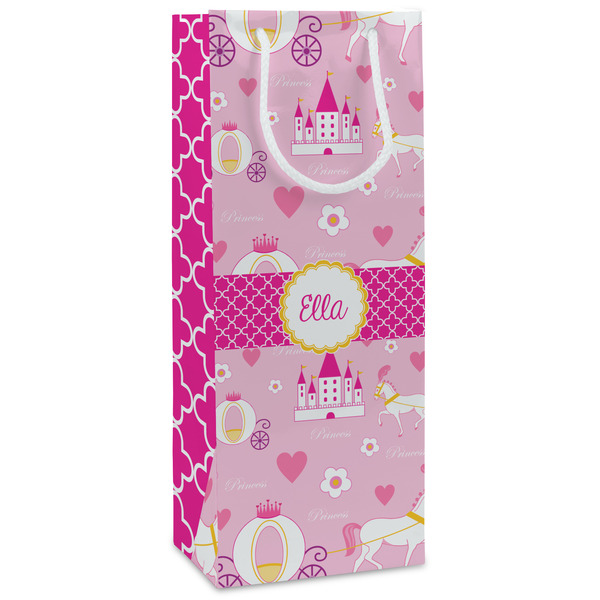 Custom Princess Carriage Wine Gift Bags (Personalized)