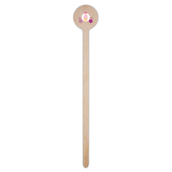 Princess Carriage Wooden 7.5" Stir Stick - Round - Single Stick