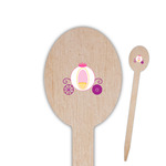 Princess Carriage Oval Wooden Food Picks
