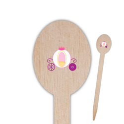 Princess Carriage Oval Wooden Food Picks - Double Sided