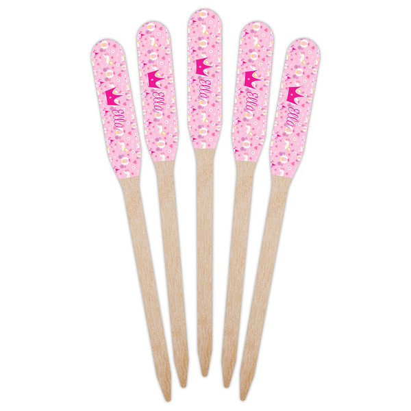 Princess Carriage Wooden Food Pick - Paddle - Fan View