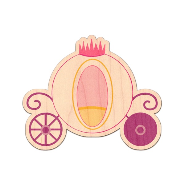 Custom Princess Carriage Genuine Maple or Cherry Wood Sticker