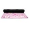 Princess Carriage Yoga Mat Rolled up Black Rubber Backing