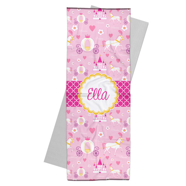 Custom Princess Carriage Yoga Mat Towel (Personalized)