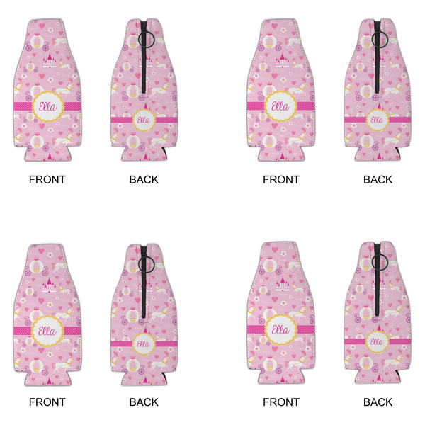 Princess Carriage Zipper Bottle Cooler - Set of 4 - APPROVAL