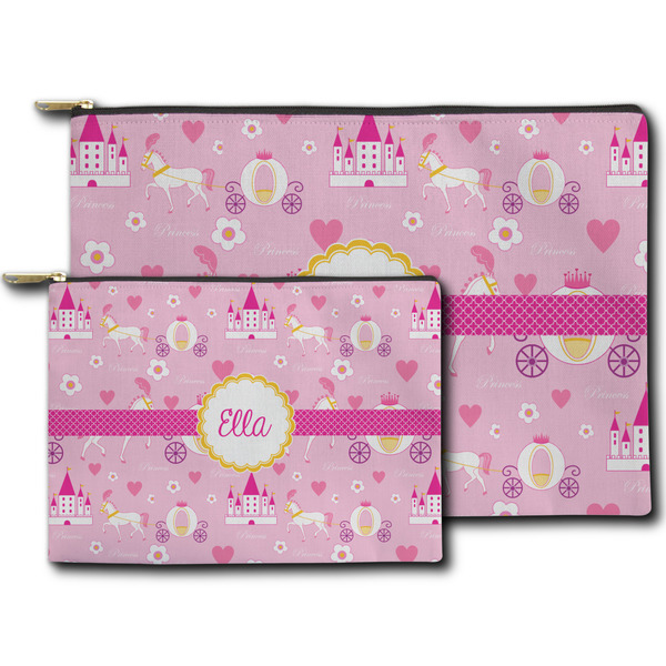 Princess Carriage Zippered Pouches - Size Comparison