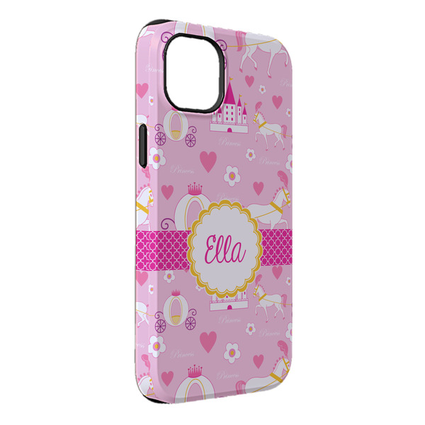 Custom Princess Carriage iPhone Case - Rubber Lined - iPhone 14 Plus (Personalized)