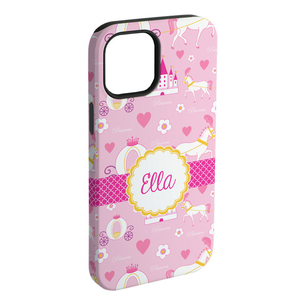 Custom Princess Carriage iPhone Case - Rubber Lined - iPhone 15 Plus (Personalized)