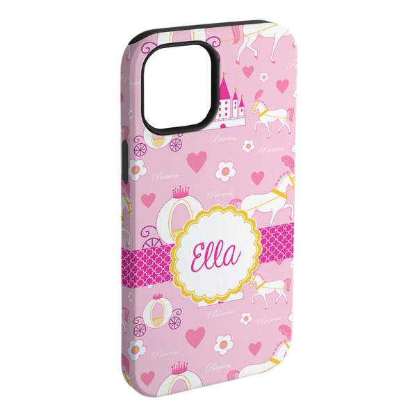 Custom Princess Carriage iPhone Case - Rubber Lined - iPhone 15 Pro Max (Personalized)