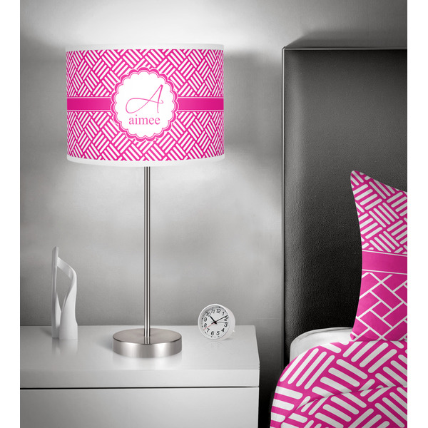 Hashtag 13 inch drum lamp shade - in room