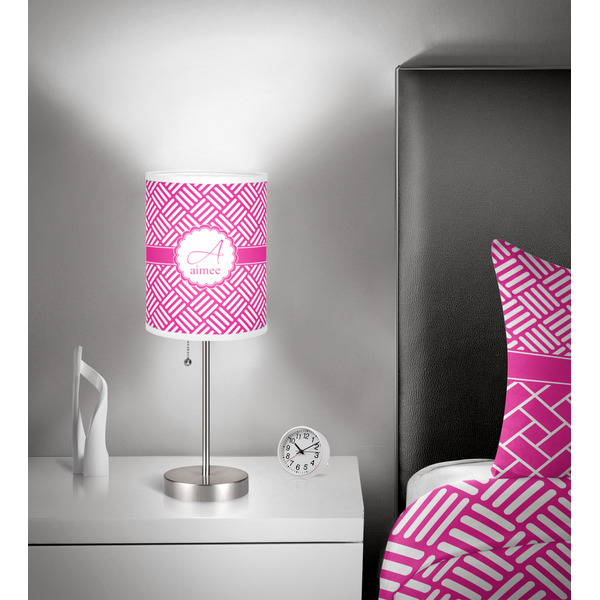 Hashtag 7 inch drum lamp shade - in room