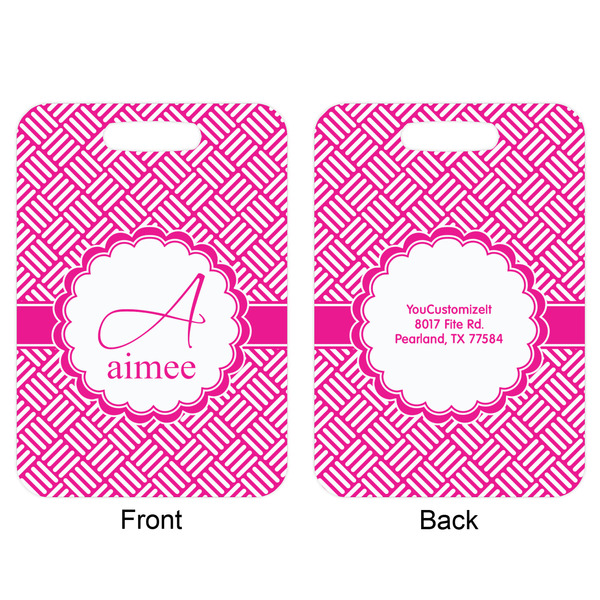 Hashtag Aluminum Luggage Tag (Front + Back)