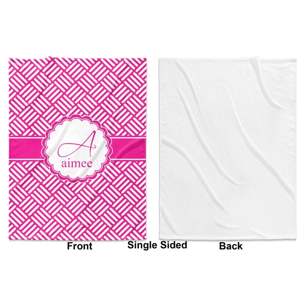 Hashtag Baby Blanket (Single Side - Printed Front, White Back)