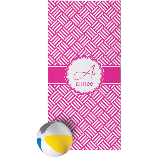 Custom Square Weave Beach Towel (Personalized)