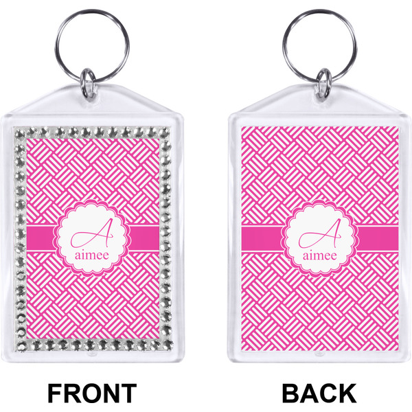 Hashtag Bling Keychain (Front + Back)