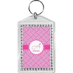 Square Weave Bling Keychain (Personalized)