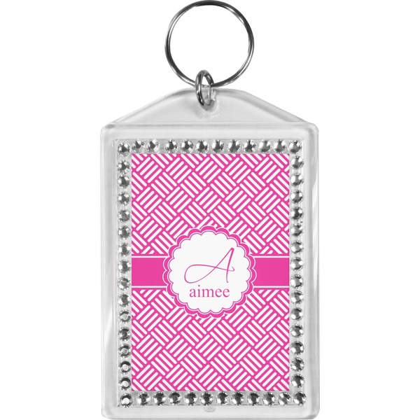 Custom Square Weave Bling Keychain (Personalized)