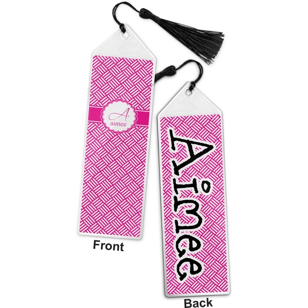 Hashtag Bookmark with tassel - Front and Back