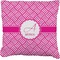 Square Weave Faux-Linen Throw Pillow 20" (Personalized)