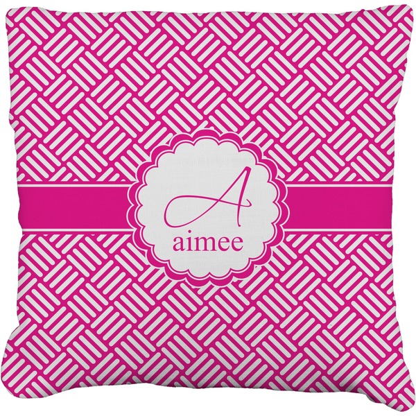 Custom Square Weave Faux-Linen Throw Pillow 26" (Personalized)
