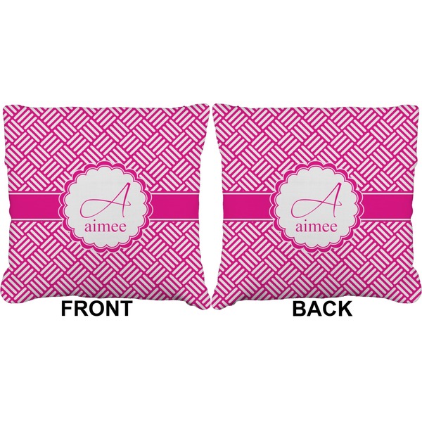 Hashtag Burlap Pillow Approval