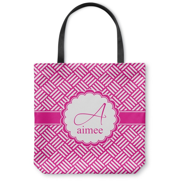 Custom Square Weave Canvas Tote Bag (Personalized)