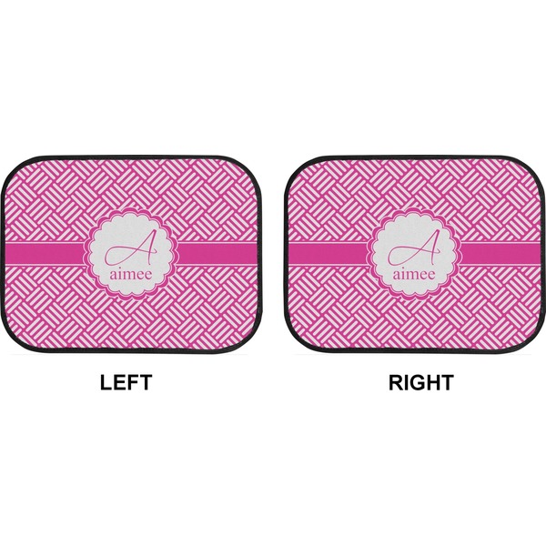 Hashtag Car Floor Mats (Back Seat) (Approval)