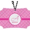 Square Weave Rear View Mirror Ornament (Personalized)
