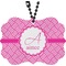 Square Weave Rear View Mirror Decor (Personalized)