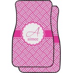 Square Weave Car Floor Mats (Front Seat) (Personalized)