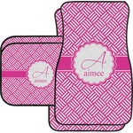 Square Weave Car Floor Mats Set - 2 Front & 2 Back (Personalized)