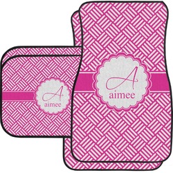 Square Weave Car Floor Mats Set - 2 Front & 2 Back (Personalized)