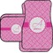 Square Weave Car Floor Mats Set - 2 Front & 2 Back (Personalized)