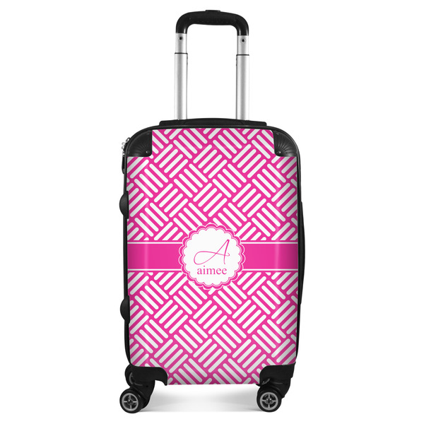 Custom Square Weave Suitcase (Personalized)