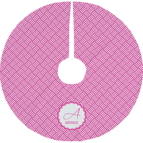 Custom Square Weave Tree Skirt (Personalized)