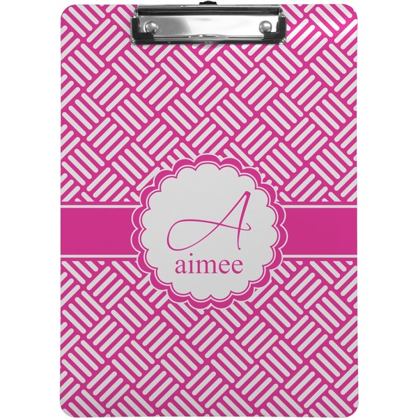 Custom Square Weave Clipboard (Letter Size) (Personalized)