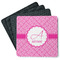 Square Weave Square Rubber Backed Coasters - Set of 4 (Personalized)