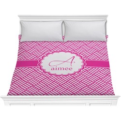 Square Weave Comforter - King (Personalized)