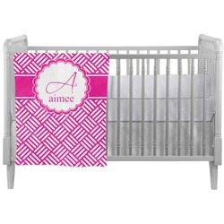 Square Weave Crib Comforter / Quilt (Personalized)