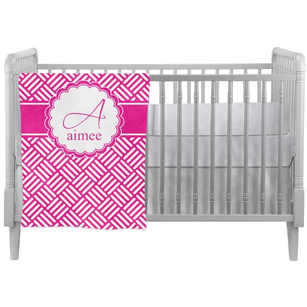 Custom Square Weave Crib Comforter / Quilt (Personalized)