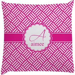 Square Weave Decorative Pillow Case (Personalized)