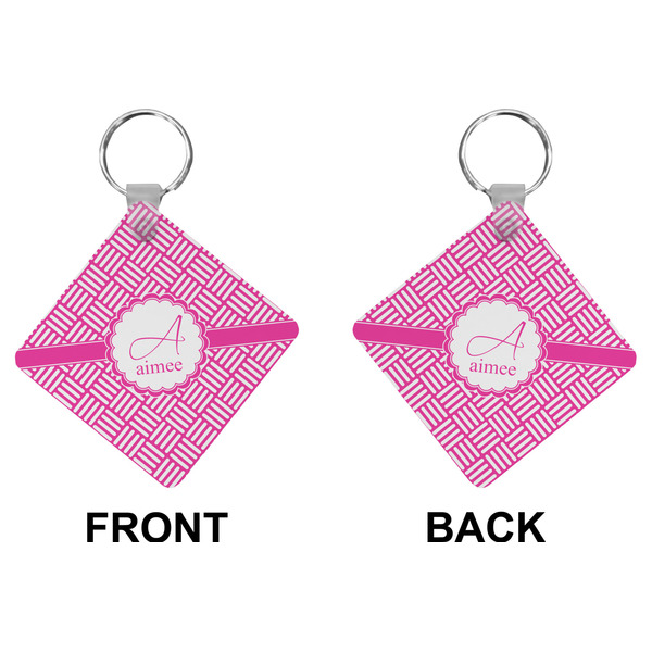 Hashtag Diamond Keychain (Front + Back)