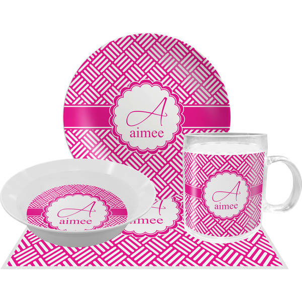 Hashtag Dinner Set - 4 Pc (Personalized)