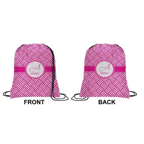 Hashtag Drawstring Backpack Front & Back Small