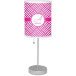 Square Weave Lamp with Drum Shade (Personalized)